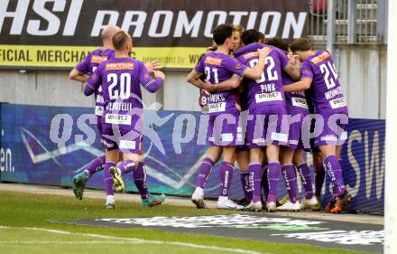 Fussball Bundesliga. SK Austria Klagenfurt gegen Cashpoint SCR Altach. Torjubel Florian Rieder (Klagenfurt). Klagenfurt, am 5.3.2023.
Foto: Kuess
---
pressefotos, pressefotografie, kuess, qs, qspictures, sport, bild, bilder, bilddatenbank