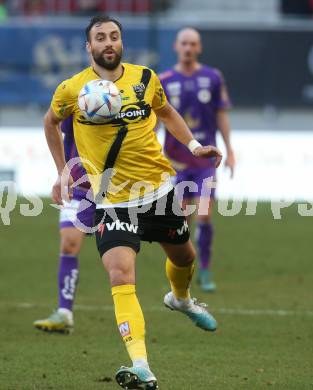 Fussball Bundesliga. SK Austria Klagenfurt gegen Cashpoint SCR Altach.  Atdhe Nuhiu  (Altach). Klagenfurt, am 5.3.2023.
Foto: Kuess
---
pressefotos, pressefotografie, kuess, qs, qspictures, sport, bild, bilder, bilddatenbank
