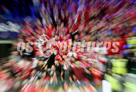 EBEL. Eishockey Bundesliga. VSV gegen KAC.  Fans (KAC). Klagenfurt, am 7.3.2023.
Foto: Kuess
www.qspictures.net
---
pressefotos, pressefotografie, kuess, qs, qspictures, sport, bild, bilder, bilddatenbank