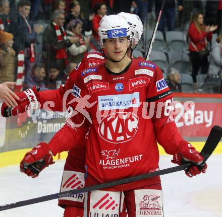 EBEL. Eishockey Bundesliga. KAC gegen VSV.   Luka Gomboc  (KAC). Klagenfurt, am 10.3.2023.
Foto: Kuess
www.qspictures.net
---
pressefotos, pressefotografie, kuess, qs, qspictures, sport, bild, bilder, bilddatenbank