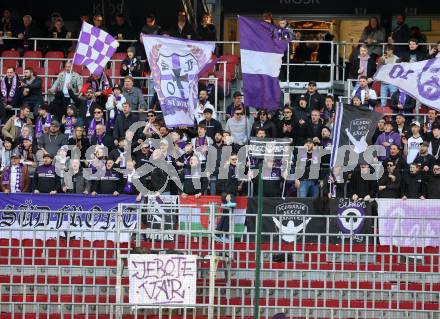 Fussball Bundesliga. SK Austria Klagenfurt gegen TSV Hartberg.  Fans (Klagenfurt).  Klagenfurt, am 12.3.2023.
Foto: Kuess
---
pressefotos, pressefotografie, kuess, qs, qspictures, sport, bild, bilder, bilddatenbank