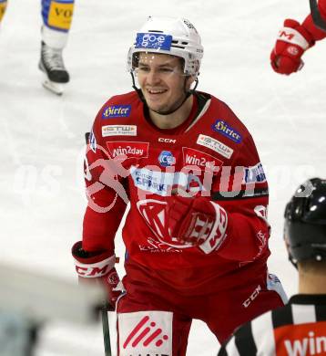 EBEL. Eishockey Bundesliga. EC KAC gegen VSV.   Torjubel Nikolaus Kraus,  (KAC). Klagenfurt, am 14.3.2023.
Foto: Kuess
www.qspictures.net
---
pressefotos, pressefotografie, kuess, qs, qspictures, sport, bild, bilder, bilddatenbank