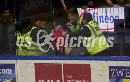 EBEL. Eishockey Bundesliga. EC VSV gegen KAC.  Security, Fan.  Villach, am 17.3.2023.
Foto: Kuess
www.qspictures.net
---
pressefotos, pressefotografie, kuess, qs, qspictures, sport, bild, bilder, bilddatenbank