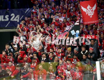 EBEL. Eishockey Bundesliga. EC VSV gegen KAC. Fans  (KAC). Villach, am 17.3.2023.
Foto: Kuess
www.qspictures.net
---
pressefotos, pressefotografie, kuess, qs, qspictures, sport, bild, bilder, bilddatenbank