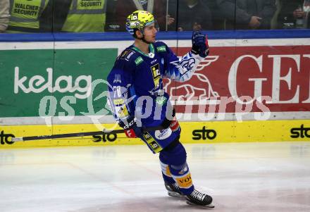 EBEL. Eishockey Bundesliga. EC VSV gegen KAC.  Torjubel Felix Maxa  (VSV).  Villach, am 17.3.2023.
Foto: Kuess
www.qspictures.net
---
pressefotos, pressefotografie, kuess, qs, qspictures, sport, bild, bilder, bilddatenbank