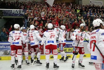 EBEL. Eishockey Bundesliga. EC VSV gegen KAC.  Jubel   (KAC). Villach, am 17.3.2023.
Foto: Kuess
www.qspictures.net
---
pressefotos, pressefotografie, kuess, qs, qspictures, sport, bild, bilder, bilddatenbank