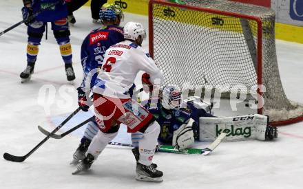 EBEL. Eishockey Bundesliga. EC VSV gegen KAC.   Alexander Schmidt,  (VSV),  Lucas Lessio  (KAC). Villach, am 17.3.2023.
Foto: Kuess
www.qspictures.net
---
pressefotos, pressefotografie, kuess, qs, qspictures, sport, bild, bilder, bilddatenbank