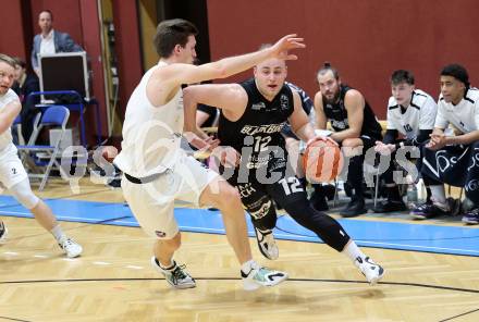 Basketball 2. Liga 2022/2023. Playoff.  2. Runde. KOS Celovec gegen Guessing Blackbirds.   Andi Smrtnik (KOS),  Mate Horvath (Guessing). Klagenfurt, am 19.3.2023.
Foto: Kuess
www.qspictures.net
---
pressefotos, pressefotografie, kuess, qs, qspictures, sport, bild, bilder, bilddatenbank