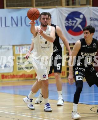 Basketball 2. Liga 2022/2023. Playoff.  2. Runde. KOS Celovec gegen Guessing Blackbirds.   Andi Shehu (KOS).  Klagenfurt, am 19.3.2023.
Foto: Kuess
www.qspictures.net
---
pressefotos, pressefotografie, kuess, qs, qspictures, sport, bild, bilder, bilddatenbank