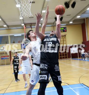 Basketball 2. Liga 2022/2023. Playoff.  2. Runde. KOS Celovec gegen Guessing Blackbirds.   Andi Smrtnik (KOS),  Mate Horvath (Guessing). Klagenfurt, am 19.3.2023.
Foto: Kuess
www.qspictures.net
---
pressefotos, pressefotografie, kuess, qs, qspictures, sport, bild, bilder, bilddatenbank