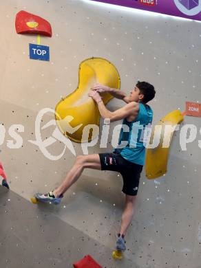 Bouldern. Oesterreichische Meisterschaften. Timo Uznik. Klagenfurt, am 18.3.2023.
Foto: Kuess
---
pressefotos, pressefotografie, kuess, qs, qspictures, sport, bild, bilder, bilddatenbank