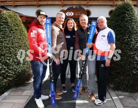 Schi Ski Alpin. Christian Walder, Markus Ronacher, Alexandra Rinder (Surfen). Fritz Strobl, Guenther Marek.  Bad Kleinkirchheim, 21.3.2023
Foto: Kuess


---
pressefotos, pressefotografie, kuess, qs, qspictures, sport, bild, bilder, bilddatenbank