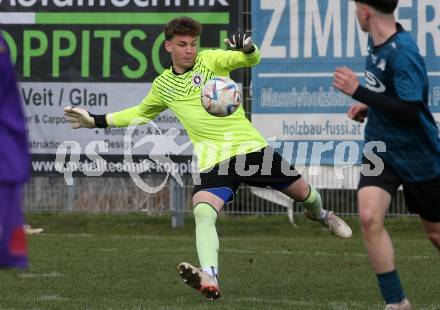 Fussball. Kaerntner Liga. Kraig gegen Austria Klagenfurt Amateure.  David Puntigam  (Klagenfurt). Treibach, 25.3.2023
Foto: Kuess


---
pressefotos, pressefotografie, kuess, qs, qspictures, sport, bild, bilder, bilddatenbank