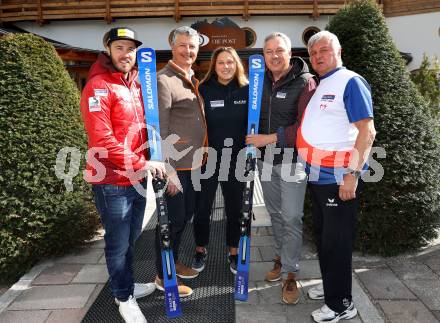 Schi Ski Alpin. Christian Walder, Markus Ronacher, Alexandra Rinder (Surfen). Fritz Strobl, Guenther Marek.  Bad Kleinkirchheim, 21.3.2023
Foto: Kuess


---
pressefotos, pressefotografie, kuess, qs, qspictures, sport, bild, bilder, bilddatenbank