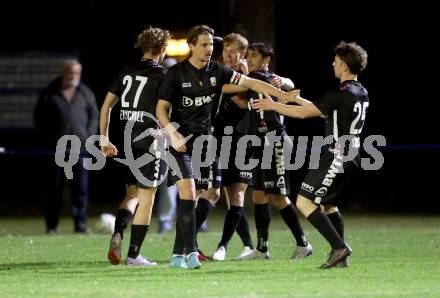 Fussball. Regionalliga. Treibach gegen LASK Amateure OOE.  Torjubel   (LASK). Treibach, 24.3.2023
Foto: Kuess


---
pressefotos, pressefotografie, kuess, qs, qspictures, sport, bild, bilder, bilddatenbank