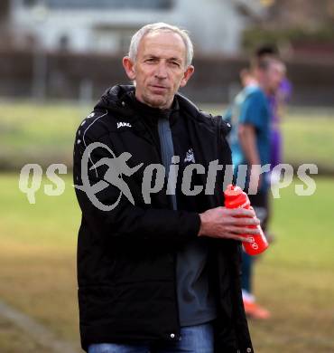 Fussball. Kaerntner Liga. Kraig gegen Austria Klagenfurt Amateure. Trainer Harald Proprentner   (Kraig). Treibach, 25.3.2023
Foto: Kuess


---
pressefotos, pressefotografie, kuess, qs, qspictures, sport, bild, bilder, bilddatenbank