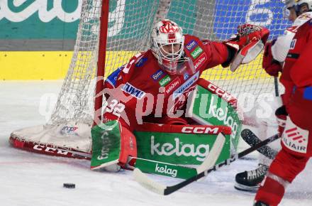 EBEL. Eishockey Bundesliga. EC KAC gegen Salzburg.   Sebastian Dahm  (KAC).  Klagenfurt, am 31.3.2023.
Foto: Kuess
www.qspictures.net
---
pressefotos, pressefotografie, kuess, qs, qspictures, sport, bild, bilder, bilddatenbank