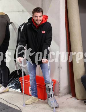 EBEL. Eishockey Bundesliga. EC KAC gegen Salzburg.  Fabian Hochegger   (KAC).  Klagenfurt, am 31.3.2023.
Foto: Kuess
www.qspictures.net
---
pressefotos, pressefotografie, kuess, qs, qspictures, sport, bild, bilder, bilddatenbank