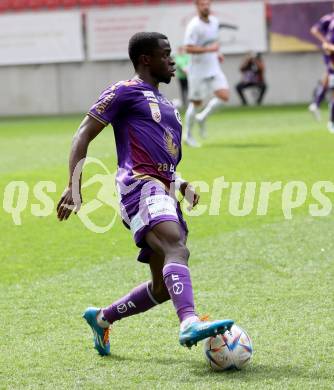 Fussball Bundesliga. SK Austria Klagenfurt gegen Sturm Graz. Solomon Owusu Bonnah  (Klagenfurt).  Klagenfurt, am 16.4.2023.
Foto: Kuess
---
pressefotos, pressefotografie, kuess, qs, qspictures, sport, bild, bilder, bilddatenbank