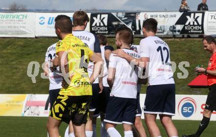 Fussball. Unterliga Ost. St. Veit  gegen Bad St. Leonhard.  Torjubel   (St. Veit). St. Veit, 1.4.2023.
Foto: Kuess


---
pressefotos, pressefotografie, kuess, qs, qspictures, sport, bild, bilder, bilddatenbank