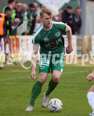 Fussball. Regionalliga. Treibach gegen DSV Leoben. Samuel Mario Lauhard  (Leoben). Treibach, 21.4.2023.
Foto: Kuess


---
pressefotos, pressefotografie, kuess, qs, qspictures, sport, bild, bilder, bilddatenbank