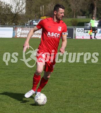 Fussball. Kaerntner Liga. Bleiburg gegen ATSV Wolfsberg.  Patrick Pfennich   (Wolfsberg). Bleiburg 22.4.2023.
Foto: Kuess


---
pressefotos, pressefotografie, kuess, qs, qspictures, sport, bild, bilder, bilddatenbank