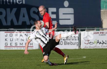 Fussball. Kaerntner Liga. Bleiburg gegen ATSV Wolfsberg.  Spielertrainer Patrick Paul Oswaldi  (Bleiburg), Marcel Maximilian Stoni   (Wolfsberg). Bleiburg 22.4.2023.
Foto: Kuess


---
pressefotos, pressefotografie, kuess, qs, qspictures, sport, bild, bilder, bilddatenbank