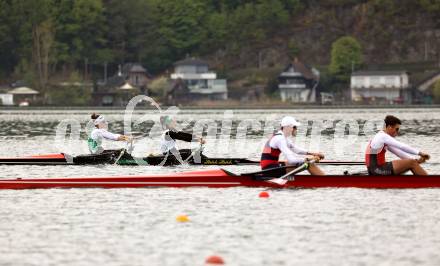 Rudern. Katharina Lobnig, Magdalena Lobnig. Klagenfurt, am 29.4.2023..
Foto: Kuess


---
pressefotos, pressefotografie, kuess, qs, qspictures, sport, bild, bilder, bilddatenbank