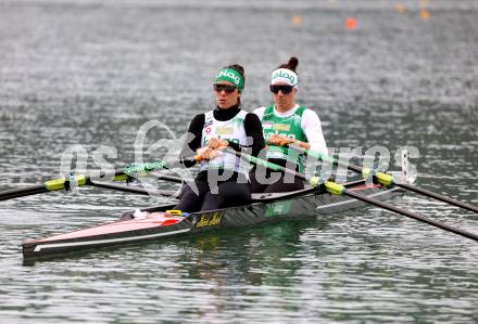 Rudern. Katharina Lobnig, Magdalena Lobnig. Klagenfurt, am 29.4.2023.
Foto: Kuess


---
pressefotos, pressefotografie, kuess, qs, qspictures, sport, bild, bilder, bilddatenbank