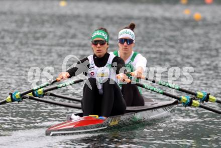 Rudern. Katharina Lobnig, Magdalena Lobnig. Klagenfurt, am 29.4.2023.
Foto: Kuess


---
pressefotos, pressefotografie, kuess, qs, qspictures, sport, bild, bilder, bilddatenbank