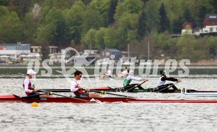 Rudern. Katharina Lobnig, Magdalena Lobnig. Klagenfurt, am 29.4.2023.
Foto: Kuess


---
pressefotos, pressefotografie, kuess, qs, qspictures, sport, bild, bilder, bilddatenbank