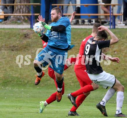 Fussball. Kaerntner Liga. Ferlach gegen Gmuend. Stefan Podesser (Gmuend). Ferlach 29.4.2023.
Foto: Kuess


---
pressefotos, pressefotografie, kuess, qs, qspictures, sport, bild, bilder, bilddatenbank