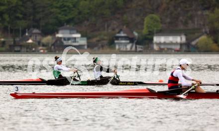 Rudern. Katharina Lobnig, Magdalena Lobnig. Klagenfurt, am 29.4.2023.
Foto: Kuess


---
pressefotos, pressefotografie, kuess, qs, qspictures, sport, bild, bilder, bilddatenbank