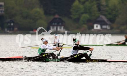 Rudern. Katharina Lobnig, Magdalena Lobnig. Klagenfurt, am 29.4.2023.
Foto: Kuess


---
pressefotos, pressefotografie, kuess, qs, qspictures, sport, bild, bilder, bilddatenbank