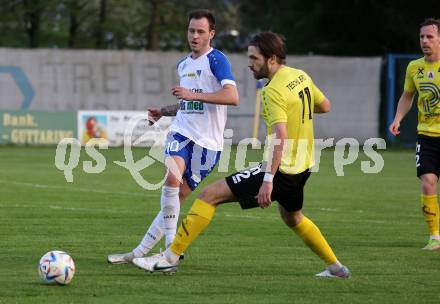 Fussball Rgionalliga. Treibach gegen Allerheiligen.  Kevin Vaschauner   (Treibach),    Matej Grgic (Allerheiligen). Treibach 5.5.2023.
Foto: Kuess


---
pressefotos, pressefotografie, kuess, qs, qspictures, sport, bild, bilder, bilddatenbank