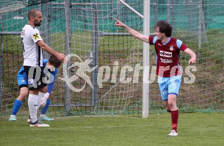 Fussball Kaerntner Liga. Bleiburg gegen Maria Saal.   Torjubel Marco Paul Pirker  (Maria Saal). Bleiburg 6.5.2023.
Foto: Kuess


---
pressefotos, pressefotografie, kuess, qs, qspictures, sport, bild, bilder, bilddatenbank