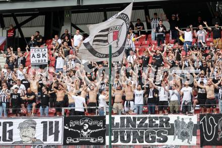 Fussball Bundesliga. SK Austria Klagenfurt gegen LASK.  Fans  (LASK).  Klagenfurt, am 7.5.2023.
Foto: Kuess
---
pressefotos, pressefotografie, kuess, qs, qspictures, sport, bild, bilder, bilddatenbank