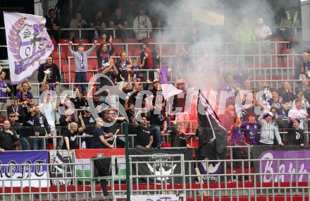 Fussball Bundesliga. SK Austria Klagenfurt gegen LASK.  Fans (Klagenfurt). Klagenfurt, am 7.5.2023.
Foto: Kuess
---
pressefotos, pressefotografie, kuess, qs, qspictures, sport, bild, bilder, bilddatenbank