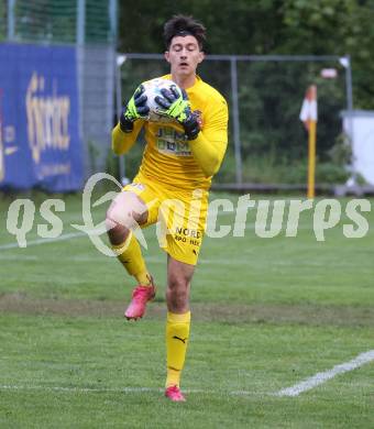 Fussball Kaerntner Liga. KAC gegen Austria Klagenfurt Amat.  Fabian Rabinig  (KAC). Klagenfurt, 12.5.2023.
Foto: Kuess


---
pressefotos, pressefotografie, kuess, qs, qspictures, sport, bild, bilder, bilddatenbank