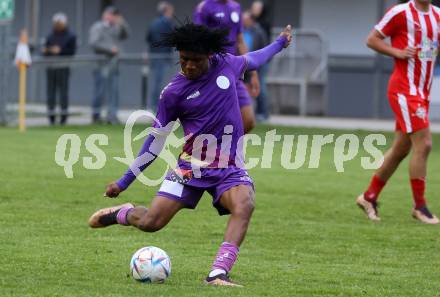 Fussball Kaerntner Liga. KAC gegen Austria Klagenfurt Amat.  Daniel Francis (Austria Klagenfurt). Klagenfurt, 12.5.2023.
Foto: Kuess


---
pressefotos, pressefotografie, kuess, qs, qspictures, sport, bild, bilder, bilddatenbank