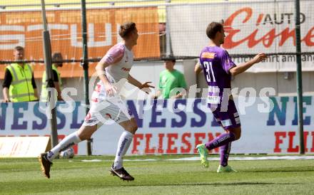 Fussball Bundesliga. SK Austria Klagenfurt gegen FK Austria Wien. Torjubel Aleksandar Jukic (Wien).  Klagenfurt, am 21.5.2023.
Foto: Kuess
---
pressefotos, pressefotografie, kuess, qs, qspictures, sport, bild, bilder, bilddatenbank