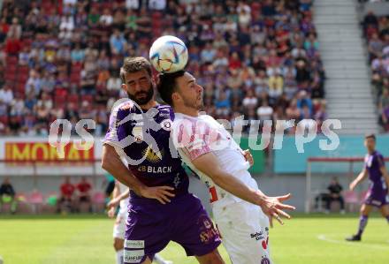 Fussball Bundesliga. SK Austria Klagenfurt gegen FK Austria Wien.  Kosmas Gkezos, (Klagenfurt),  Haris Tabakovic   (Wien).  Klagenfurt, am 21.5.2023.
Foto: Kuess
---
pressefotos, pressefotografie, kuess, qs, qspictures, sport, bild, bilder, bilddatenbank