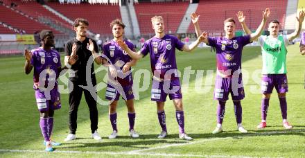 Fussball Bundesliga. SK Austria Klagenfurt gegen FK Austria Wien.  Solomon Owusu Bonnah, Vesel Demaku, Simon Straudi, Christopher CVetko, Fabian Miesenboeck, Sinan Karweina (Klagenfurt).  Klagenfurt, am 21.5.2023.
Foto: Kuess
---
pressefotos, pressefotografie, kuess, qs, qspictures, sport, bild, bilder, bilddatenbank