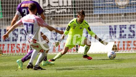 Fussball Bundesliga. SK Austria Klagenfurt gegen FK Austria Wien.  Phillip Menzel (Klagenfurt), Aleksandar Jukic  (Wien).  Klagenfurt, am 21.5.2023.
Foto: Kuess
---
pressefotos, pressefotografie, kuess, qs, qspictures, sport, bild, bilder, bilddatenbank