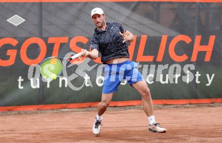 Tennis 2. Bundesliga. Strassburg gegen Union Klagenfurt. Michael Linzer (Union Klagenfurt). Strassburg, am 20.5.2023.
Foto: Kuess



---
pressefotos, pressefotografie, kuess, qs, qspictures, sport, bild, bilder, bilddatenbank