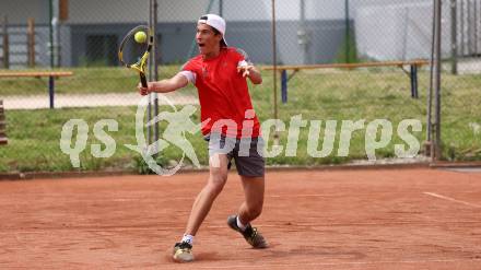 Tennis 2. Bundesliga. Strassburg gegen Union Klagenfurt. Luca Adlbrecht (Union Klagenfurt). Strassburg, am 20.5.2023.
Foto: Kuess



---
pressefotos, pressefotografie, kuess, qs, qspictures, sport, bild, bilder, bilddatenbank