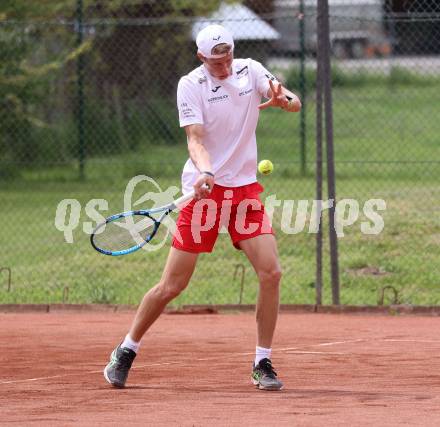 Tennis 2. Bundesliga. Strassburg gegen Union Klagenfurt. Niklas Gruenefeldt.  Strassburg, am 20.5.2023.
Foto: Kuess



---
pressefotos, pressefotografie, kuess, qs, qspictures, sport, bild, bilder, bilddatenbank