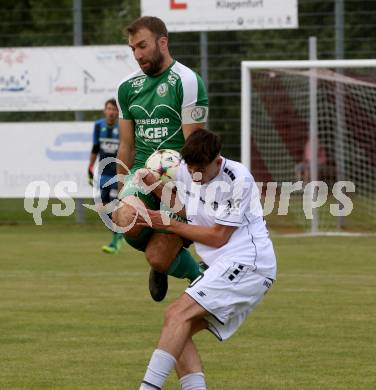 Fussball Kaerntner Liga. ASK gegen Lendorf. Nico Otti  (ASK),  Mario Zagler  (Lendorf). KLagenfurt, am 2.6.2023.
Foto: Kuess



---
pressefotos, pressefotografie, kuess, qs, qspictures, sport, bild, bilder, bilddatenbank