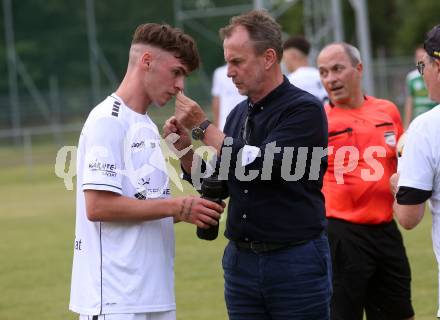 Fussball Kaerntner Liga. ASK gegen Lendorf. Trainer Dieter Thuller, Bohdan Romaniuk  (ASK).  KLagenfurt, am 2.6.2023.
Foto: Kuess



---
pressefotos, pressefotografie, kuess, qs, qspictures, sport, bild, bilder, bilddatenbank