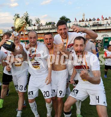 Fussball Kaerntner Liga. ASK gegen Lendorf. Meisterfeier  (ASK).  KLagenfurt, am 2.6.2023.
Foto: Kuess



---
pressefotos, pressefotografie, kuess, qs, qspictures, sport, bild, bilder, bilddatenbank